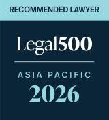 Legal 500 Asia Pacific Recommended Lawyer 2026